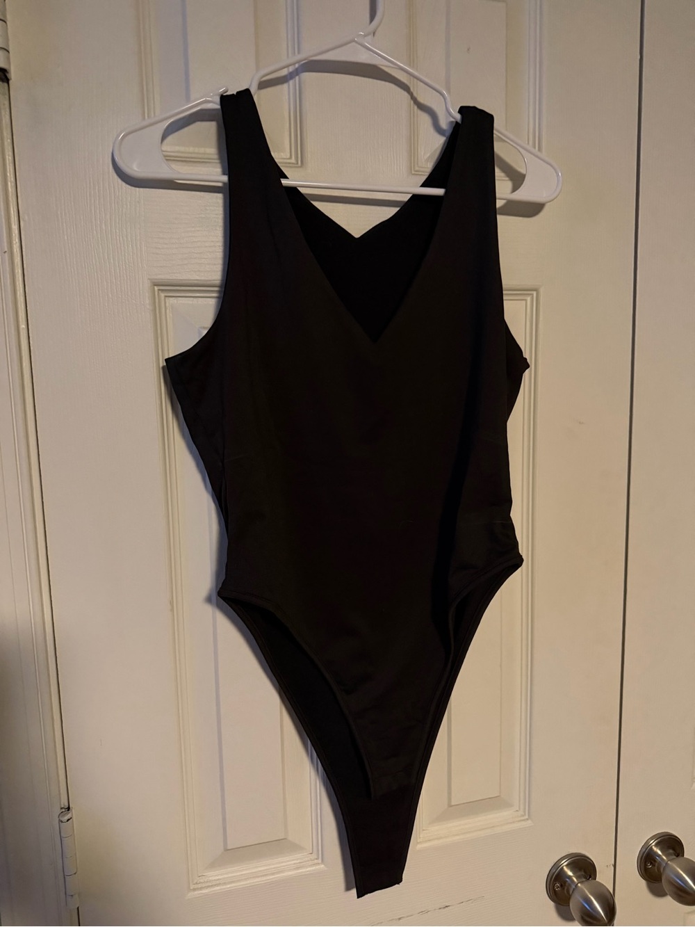 Kids Black One-Piece Swimsuit - Classic V-Neck